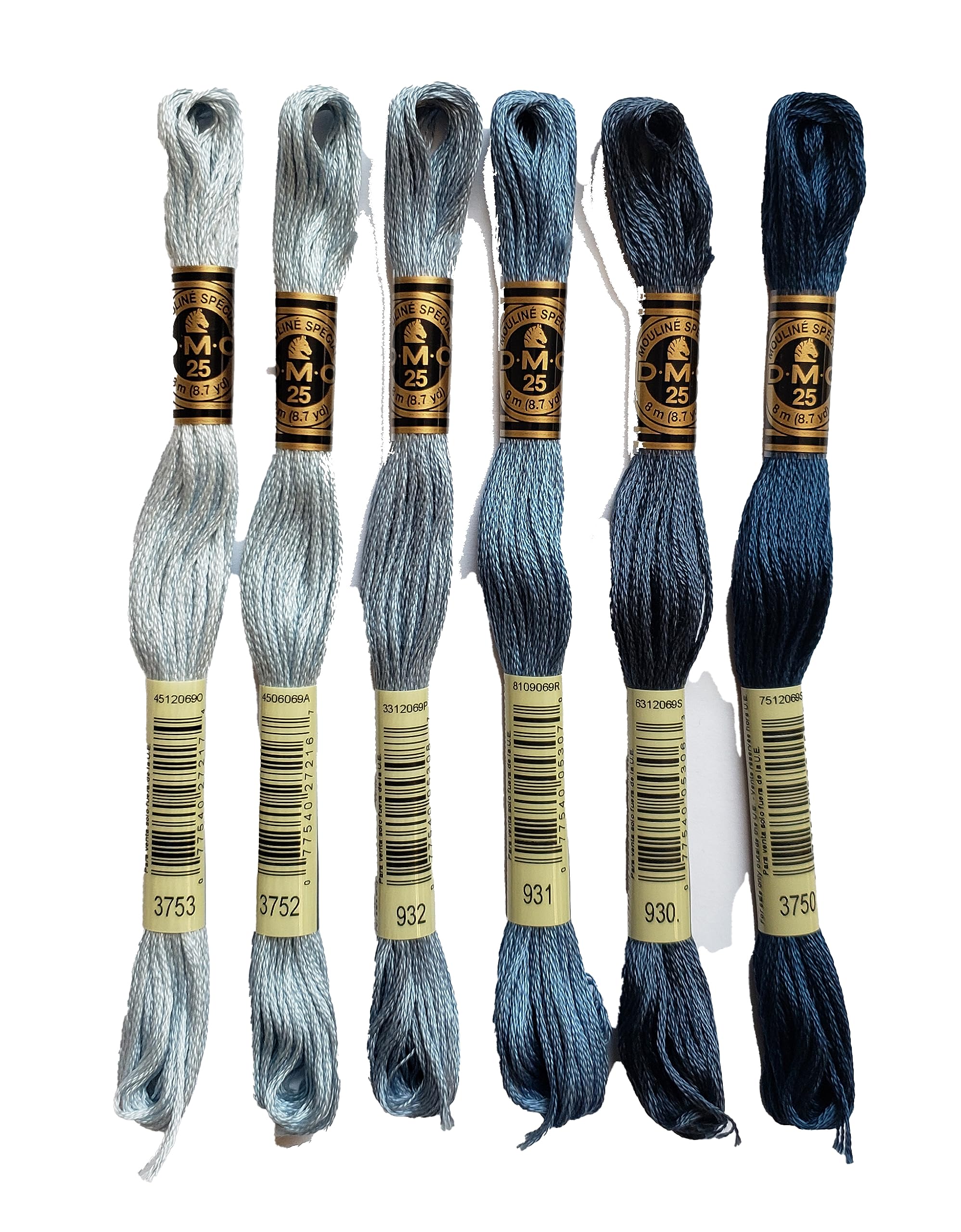 Amazon.com: DMC 6-Strand Embroidery Cotton Bundle - Antique Blue