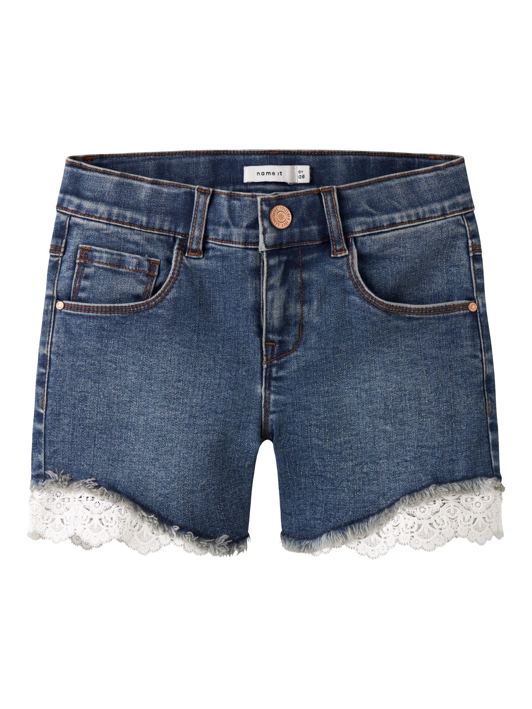 NAME IT KIDS slim fit jeans short NKFSALLI grijs | wehkamp
