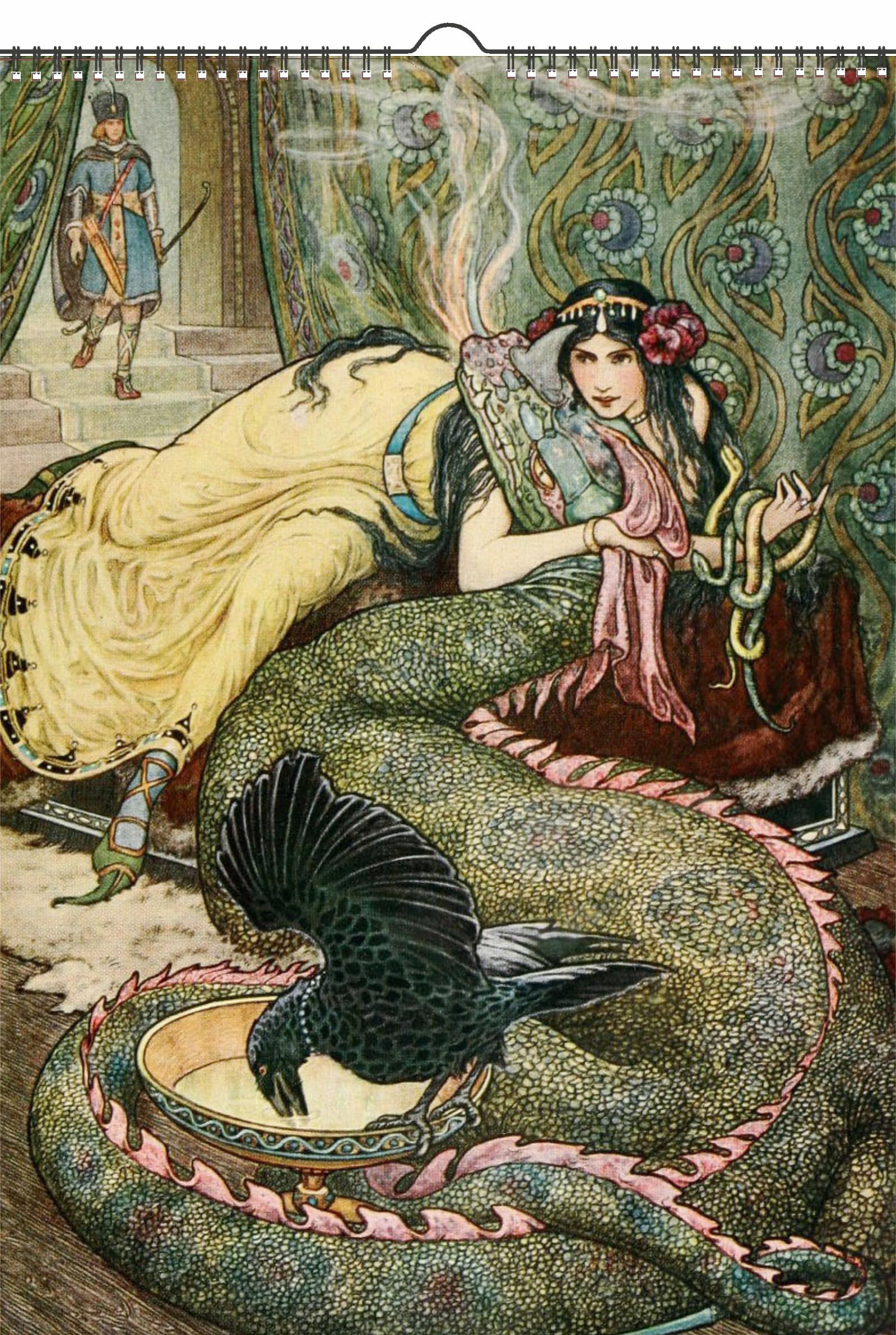 2026 Wall Calendar [12 pages 8"x12"] Russian Fairy Tales Vintage Book Illustration