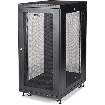 Startech Com Rack Serveur 24u Armoire Serveur Avec Une Profondeur De 31 Coffret Reseau Baie De Brassage 24u Rk2433bkm Amazon Fr Informatique