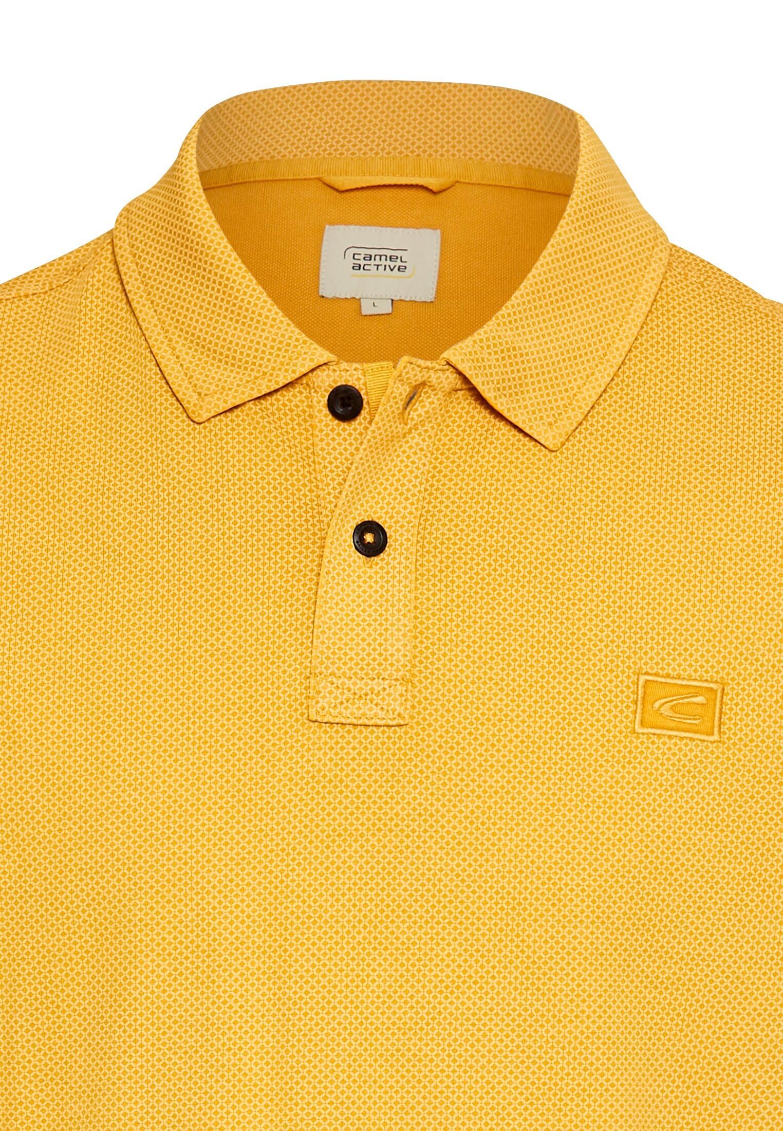 camel active Męska koszulka polo z krótkim rękawem z czystej bawełny, pomarańczowa, rozmiar XXL, pomarańczowy, XXL