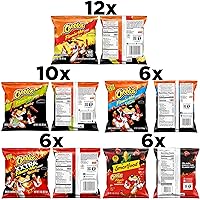 Vista 3 de Cheetos Bocadillos con sabor a queso, paquete variado Flamin' Hot Mix (paquete de 40)