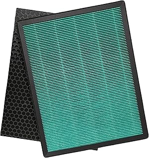 Nispira True HEPA Filter + Activated Carbon Pre Filter Kit Set Replacement Compatible with Rabbit Air BioGS 2.0 Ultra Quiet Air Purifier Model SPA-550A and SPA-625A, 1 Pack