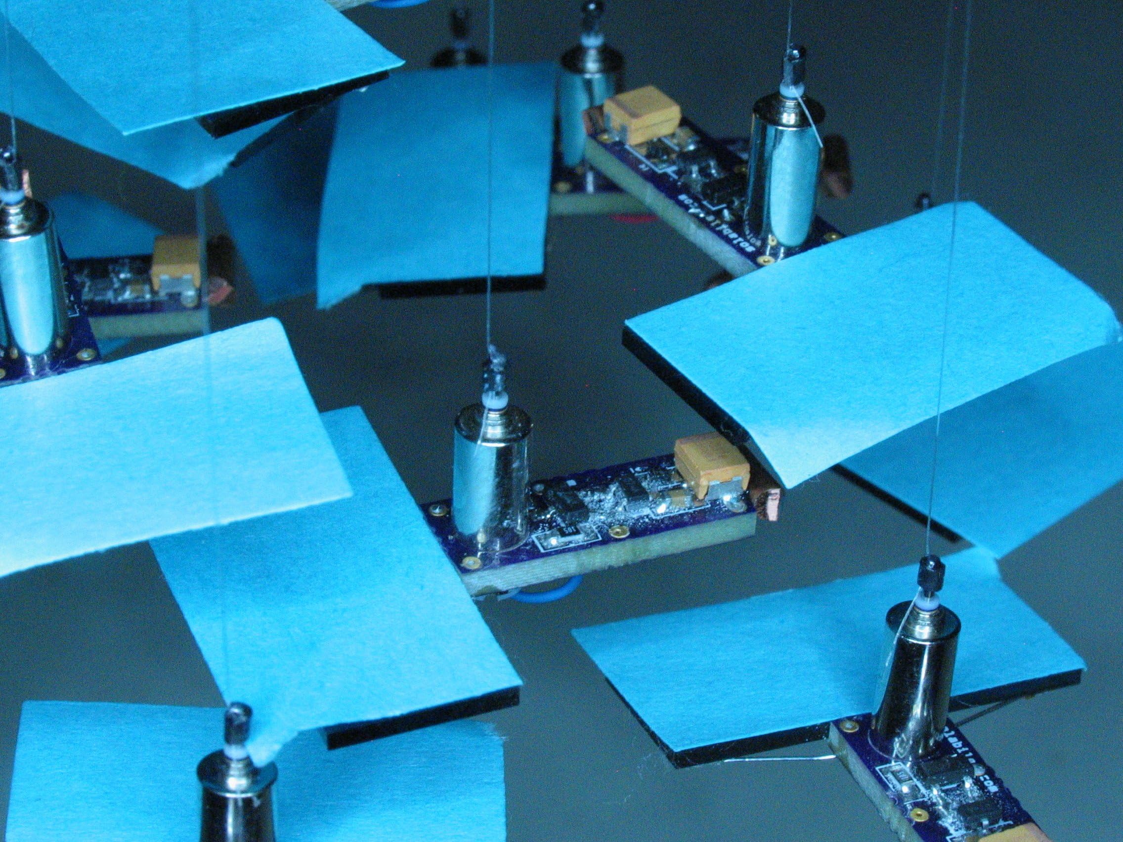 Kinetic sculpture, solar powered, motorized, ‘Event Horizon’