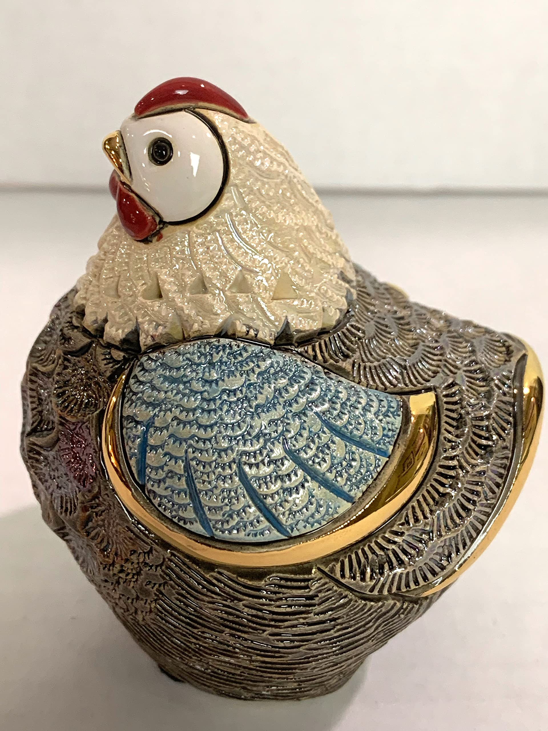 De Rosa Rinconada - Figura de cerámica de gallina