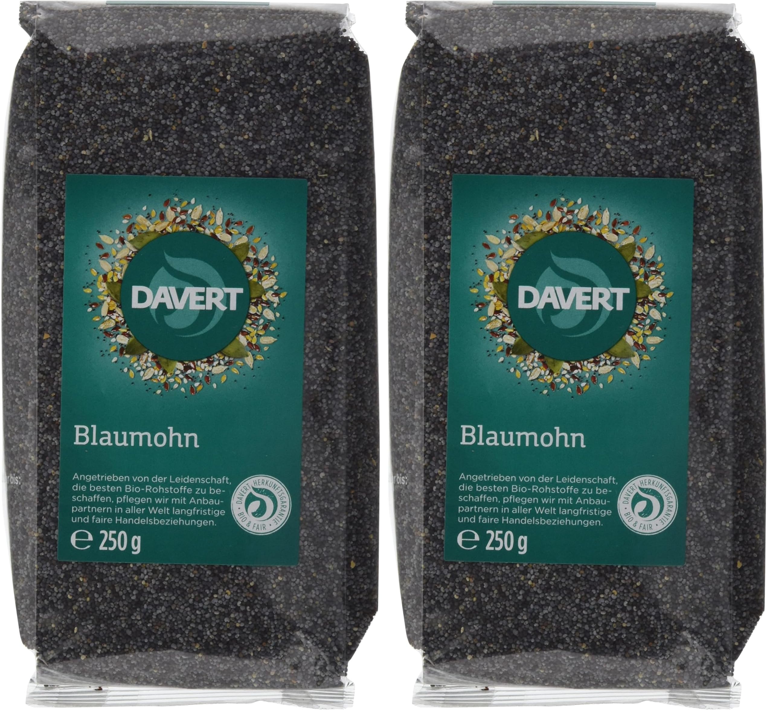 Davert Blaumohn 250 g (1 Stück) (Packung mit 2)