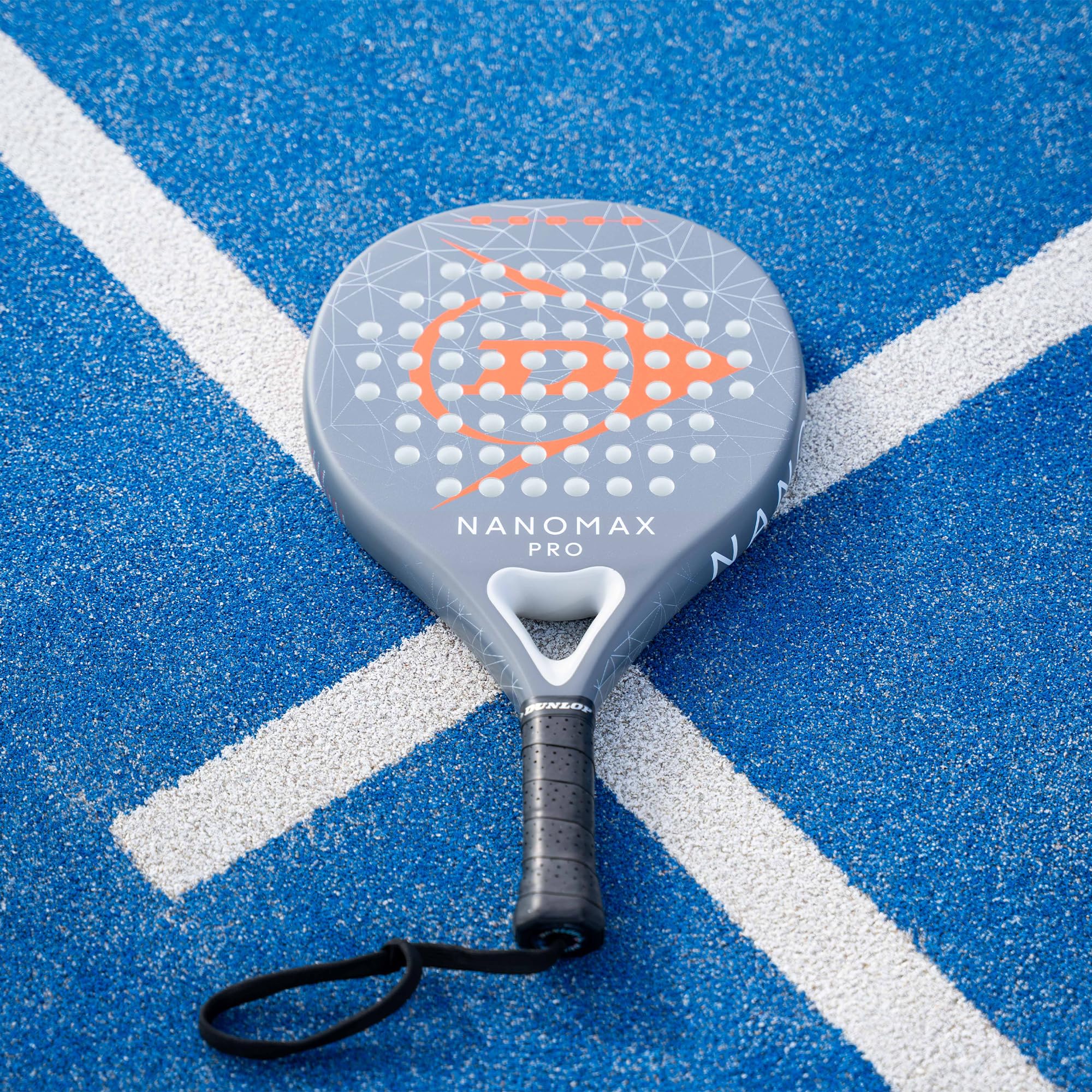 Dunlop Unisex Nanomax Pro Rakieta do padla Grey/Orange/White One Size