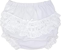 Vista 1 de I.C. Collections - Pañalera para bebé y niña, color blanco