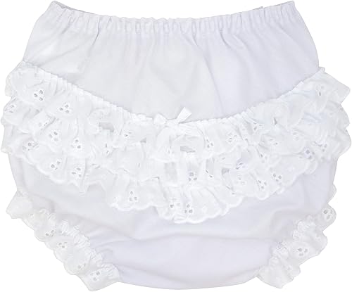 I.C. Collections - Pañalera para bebé y niña, color blanco