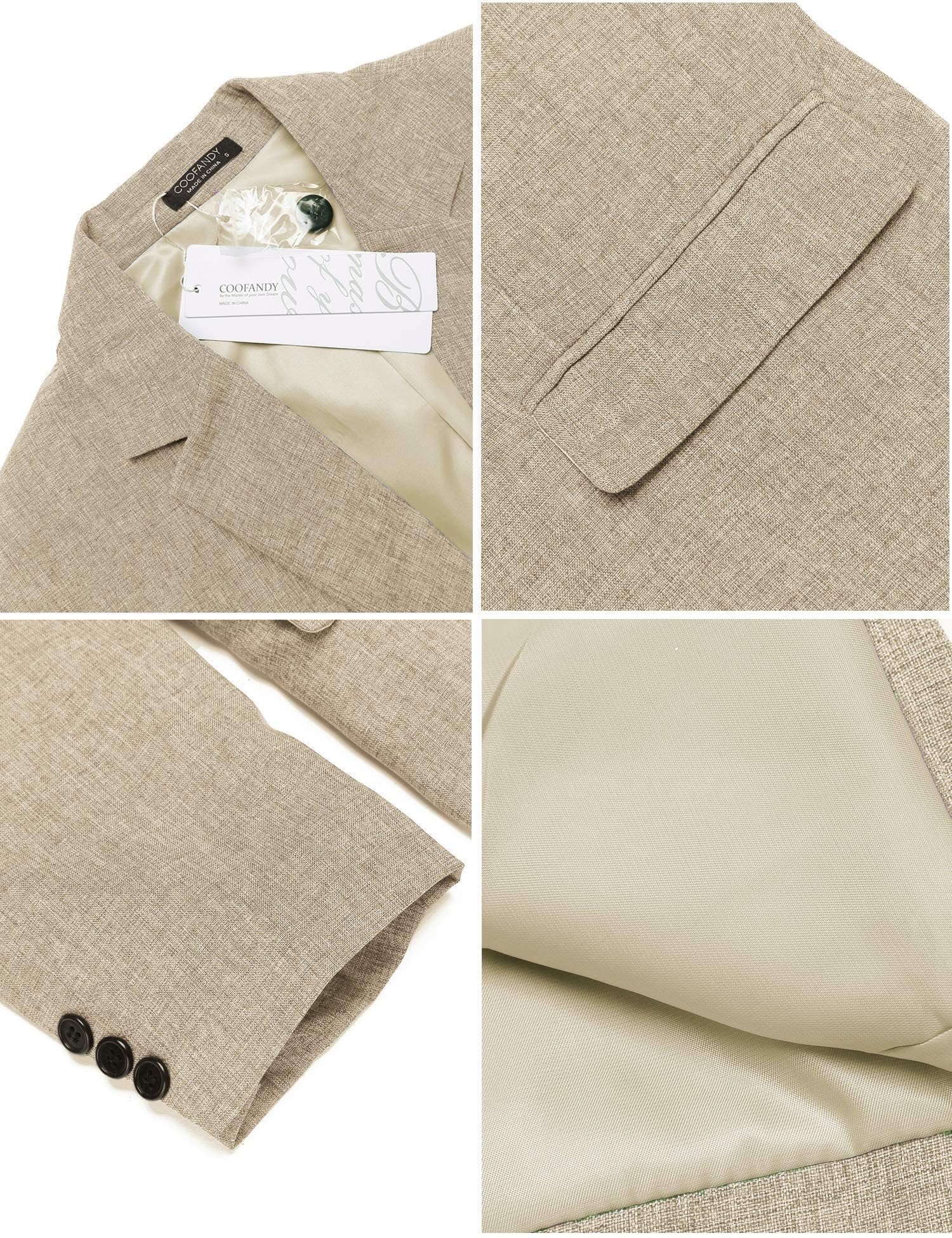 Coofandy Veste de sport décontractée pour homme, légère, à bouton unique