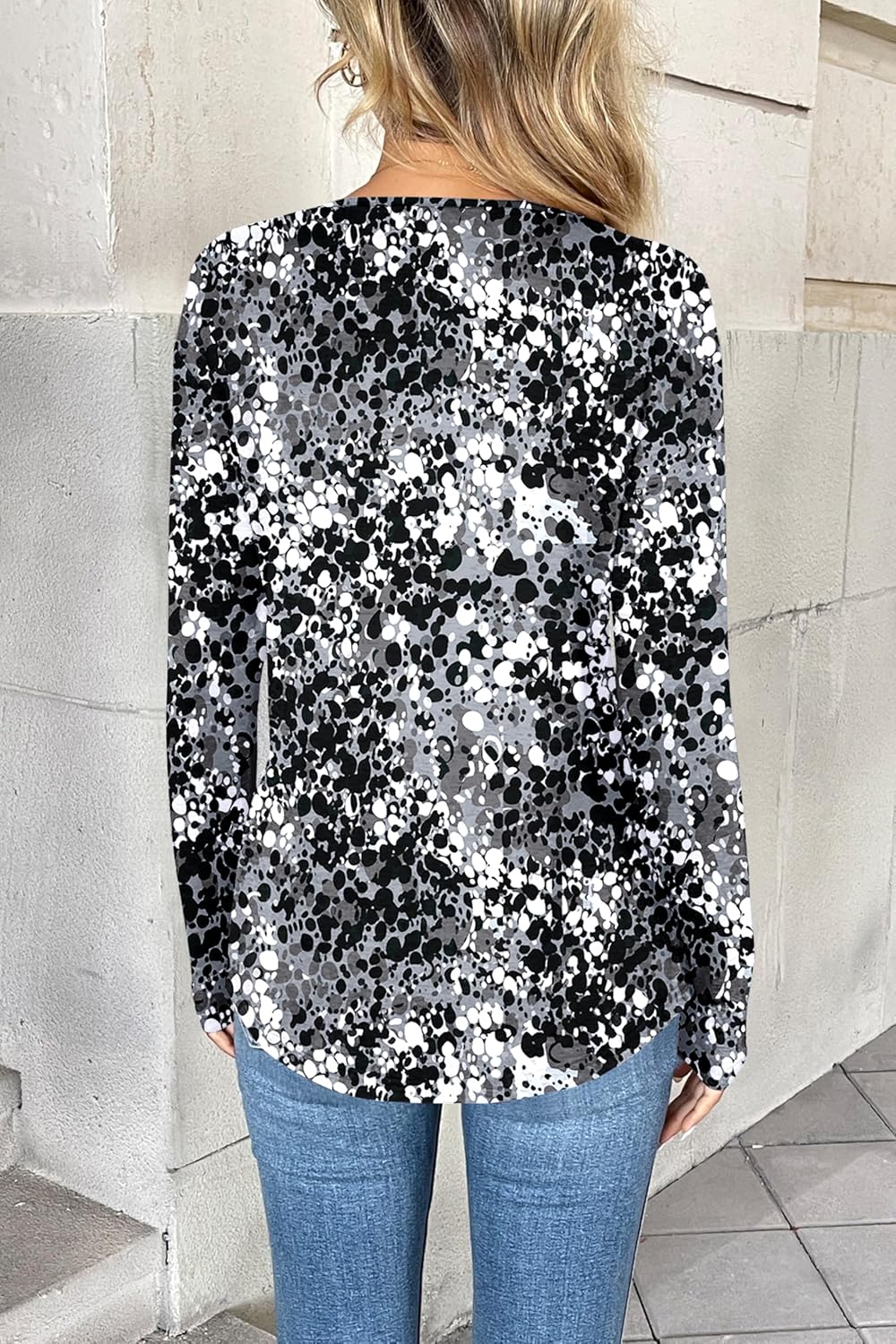 Zeagoo Women Long Sleeve Tops Dressy Casual V Neck Tshirts Basics Tee 2025 Fall Trendy Clothes S-2XL - Image 4