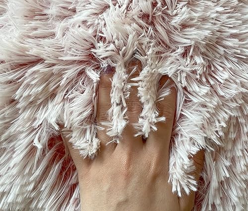 Miniatura 4 de Juego de 2 fundas de cojín suaves y lujosas de pelo sintético para sombra de color rojo vino, 18 x 18 pulgadas