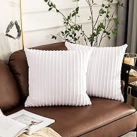 Vista 28 de UGASA - Fundas de almohada decorativas de terciopelo suave y sólidas de Navidad para sala de estar/sofá, 16 x 16 pulgadas, 2 unidades, color burdeos