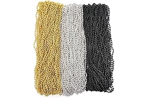 105 Pack New Year Beaded Necklaces