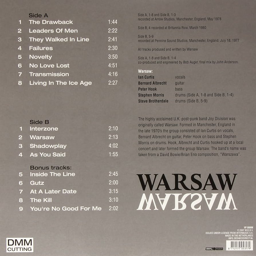Warsaw : Warsaw: Amazon.es: CD y vinilos}