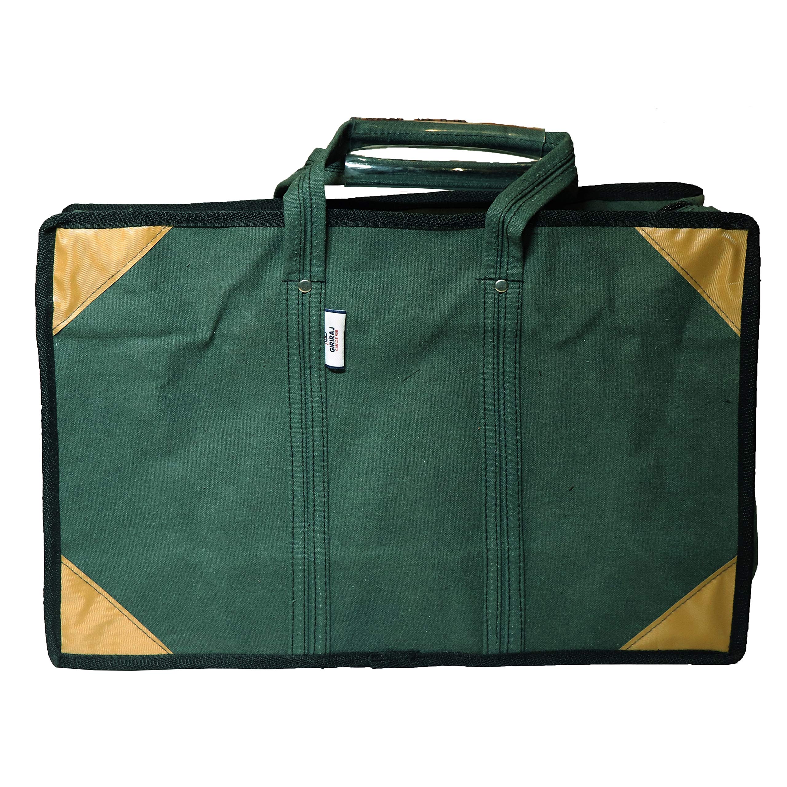 GIRIRAJ CANVAS HUB Green Tool Bag Electrician,Technician, Service Engineer,Mechanic,Plumber,Carpenter Tools Bag (2 Zipper Pockets Inside) 20"x14"x6" Inches (B08X2FLTW4) Amazon Price History, Amazon Price Tracker