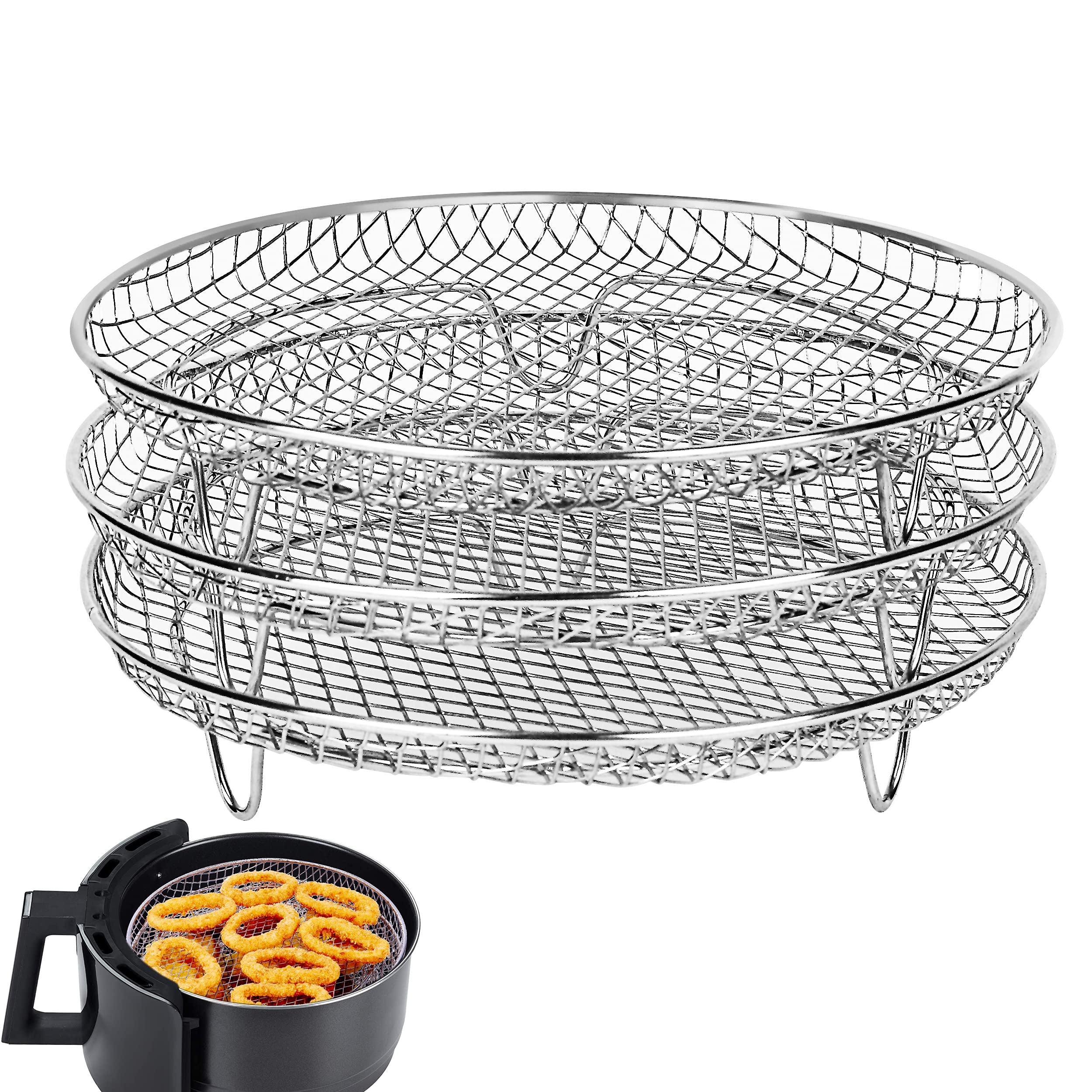 Buy Air Fryer Rack for Gowise Ninjia Phillips Cozyna Airfryer,Three