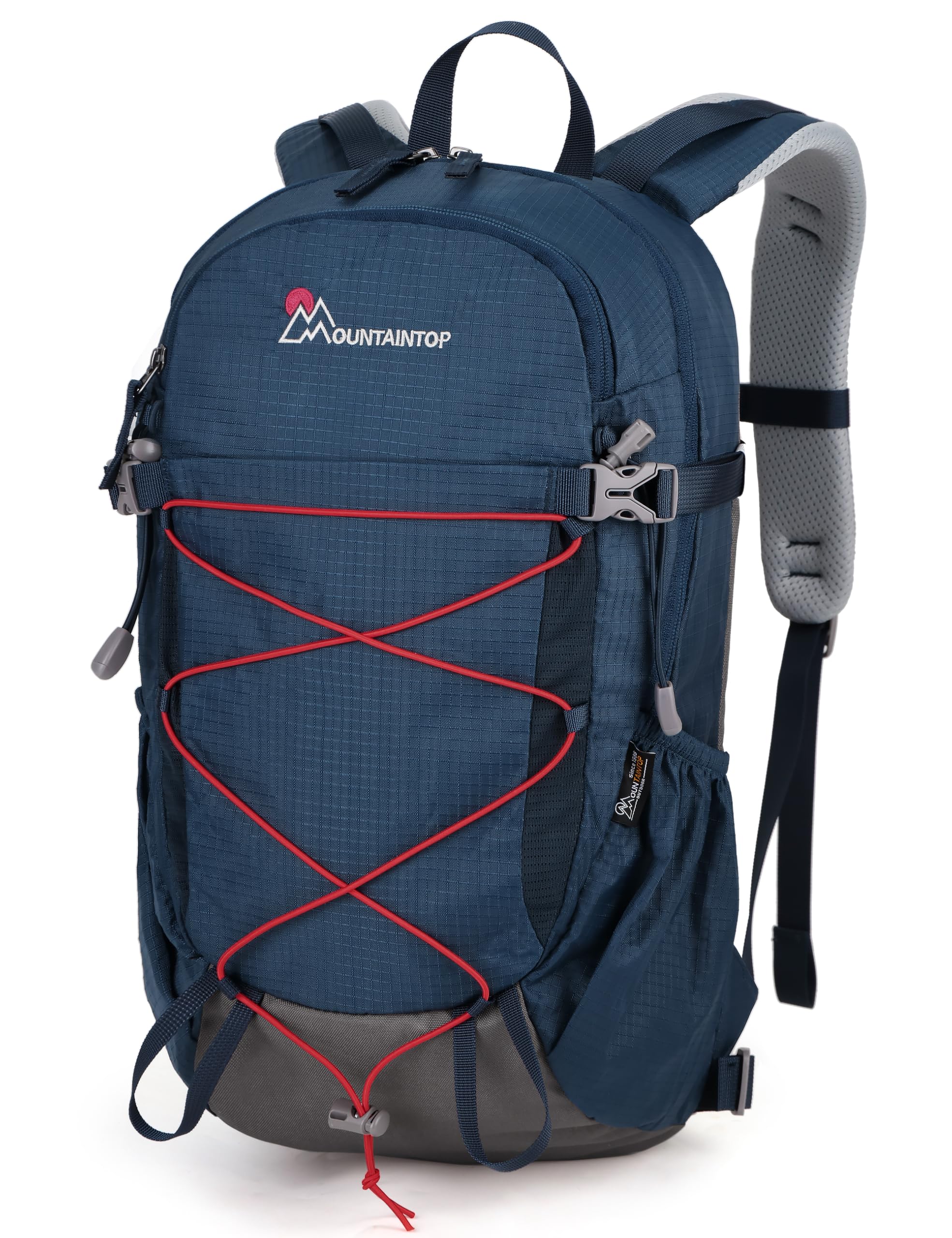 Mountaintop 18L Wanderrucksack Herren Damen Trekkingrucksack Outdoor Rucksäcke für Camping Wandern Reisen(Nebelblau)