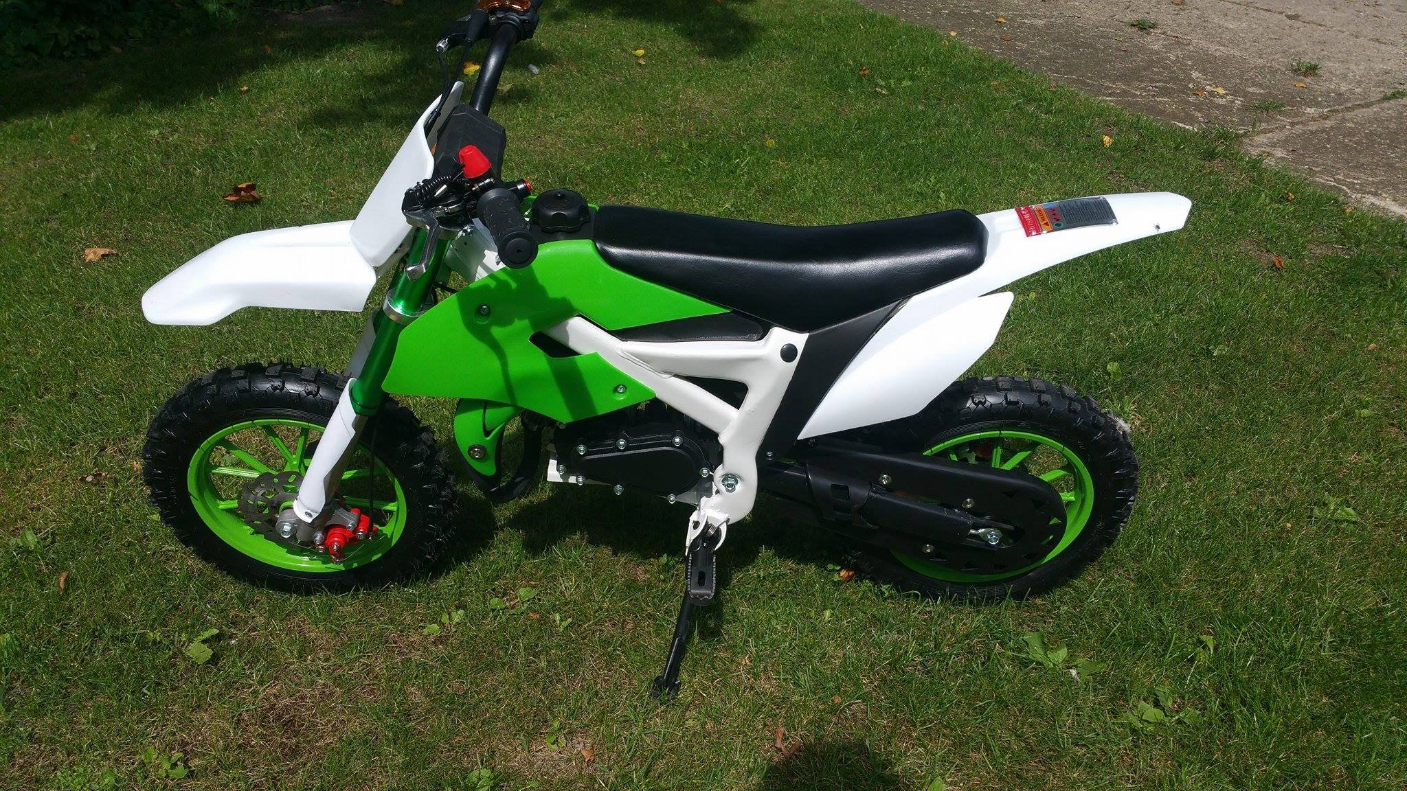 Pocketbike Crossbike Dirtbike 49cc 2 Takt RV-Racing Kinder Motorrad Grün