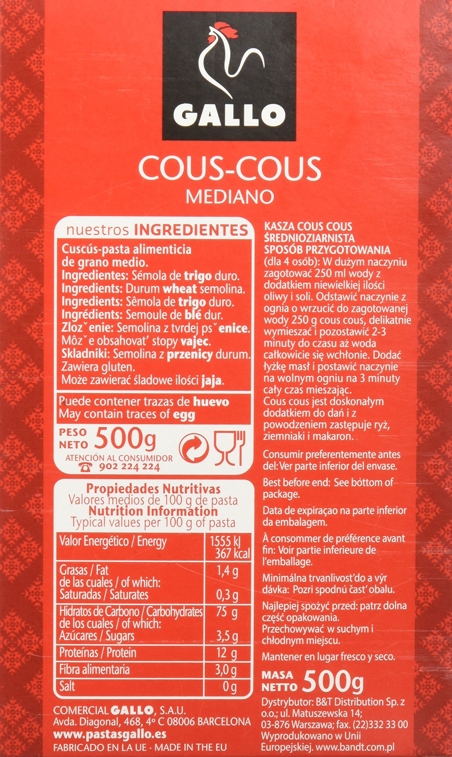 Gallo Cous-cous Mediano, 500g