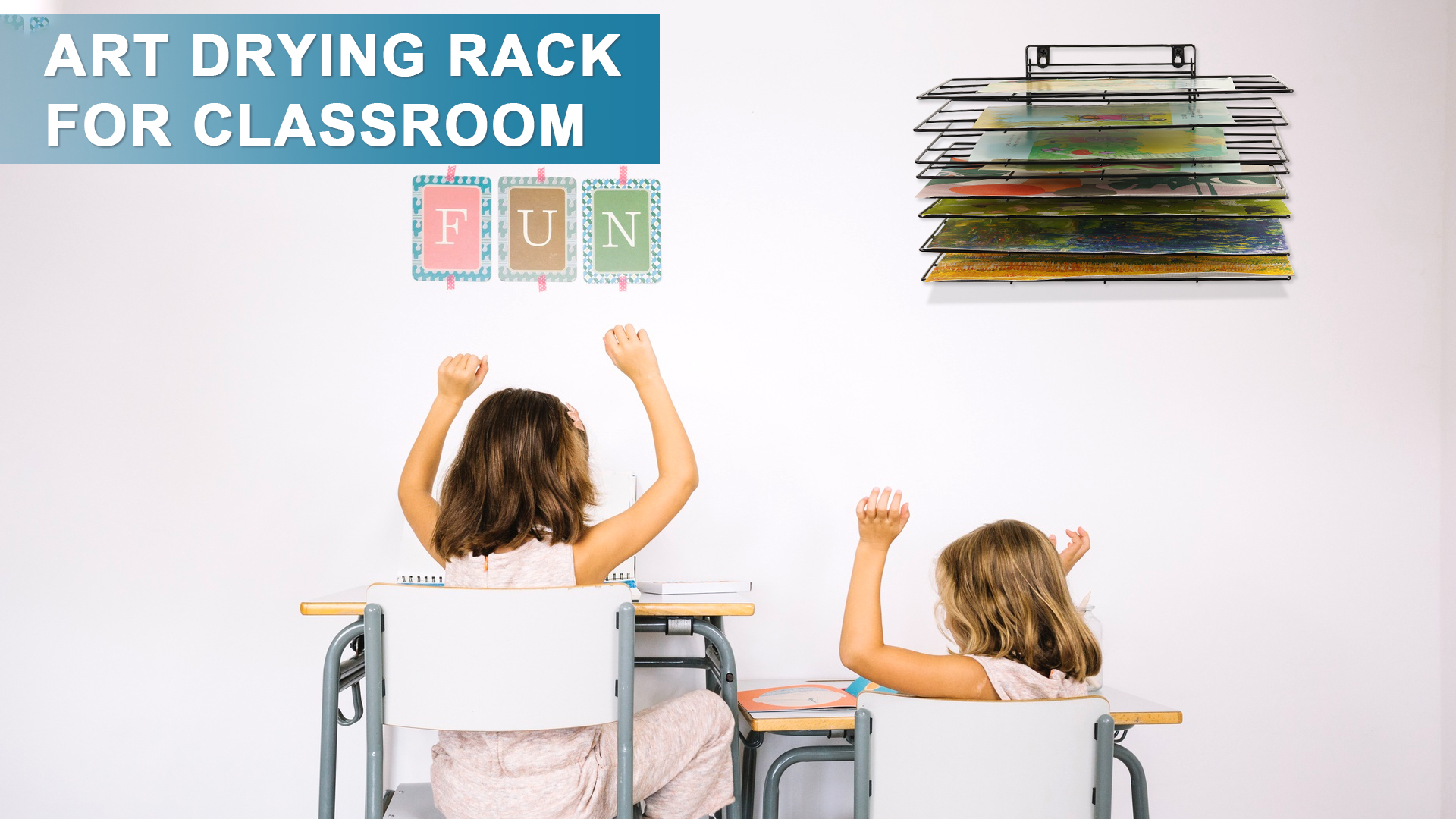 Amazon.com: 8 Shelves Wall Mount Art Drying Rack for Classroom