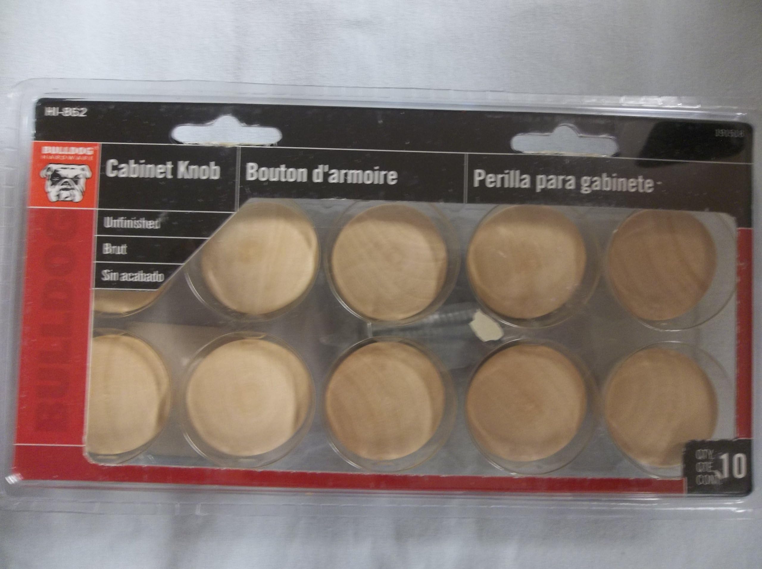 4948900 Cabinet Wood knob, Unfinished