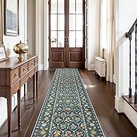 Vista 14 de Alfombra de Pasillo Lavable - Alfombras de Cocina de 2'6"x12' con Respaldo Antideslizante, Alfombras de Casa de Campo para Interiores para Sala