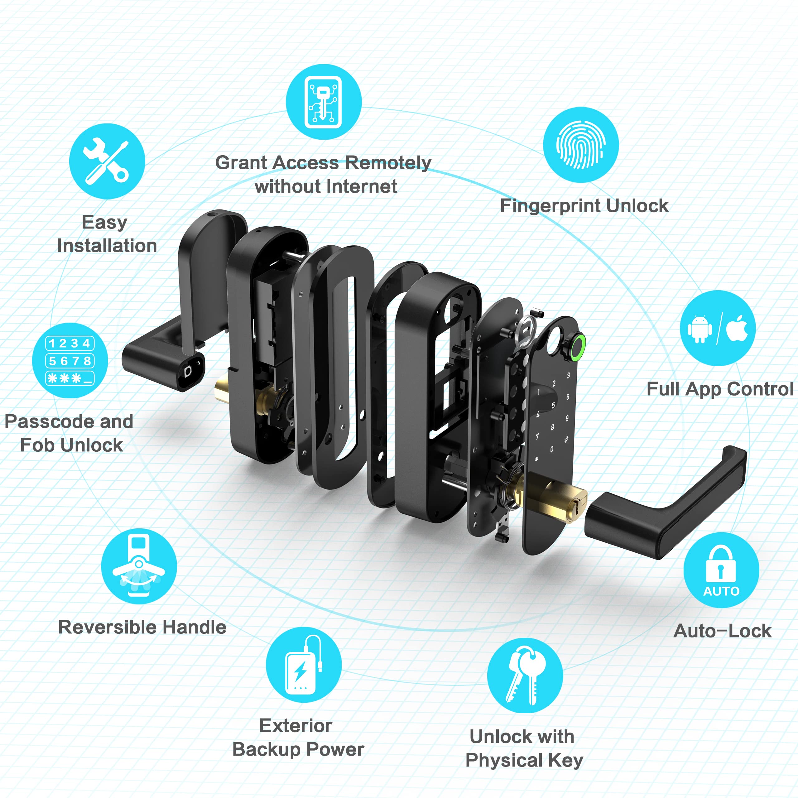 Buy Smart Lock, Keyless Entry Door Lock, Keyless Door Lock, Fingerprint