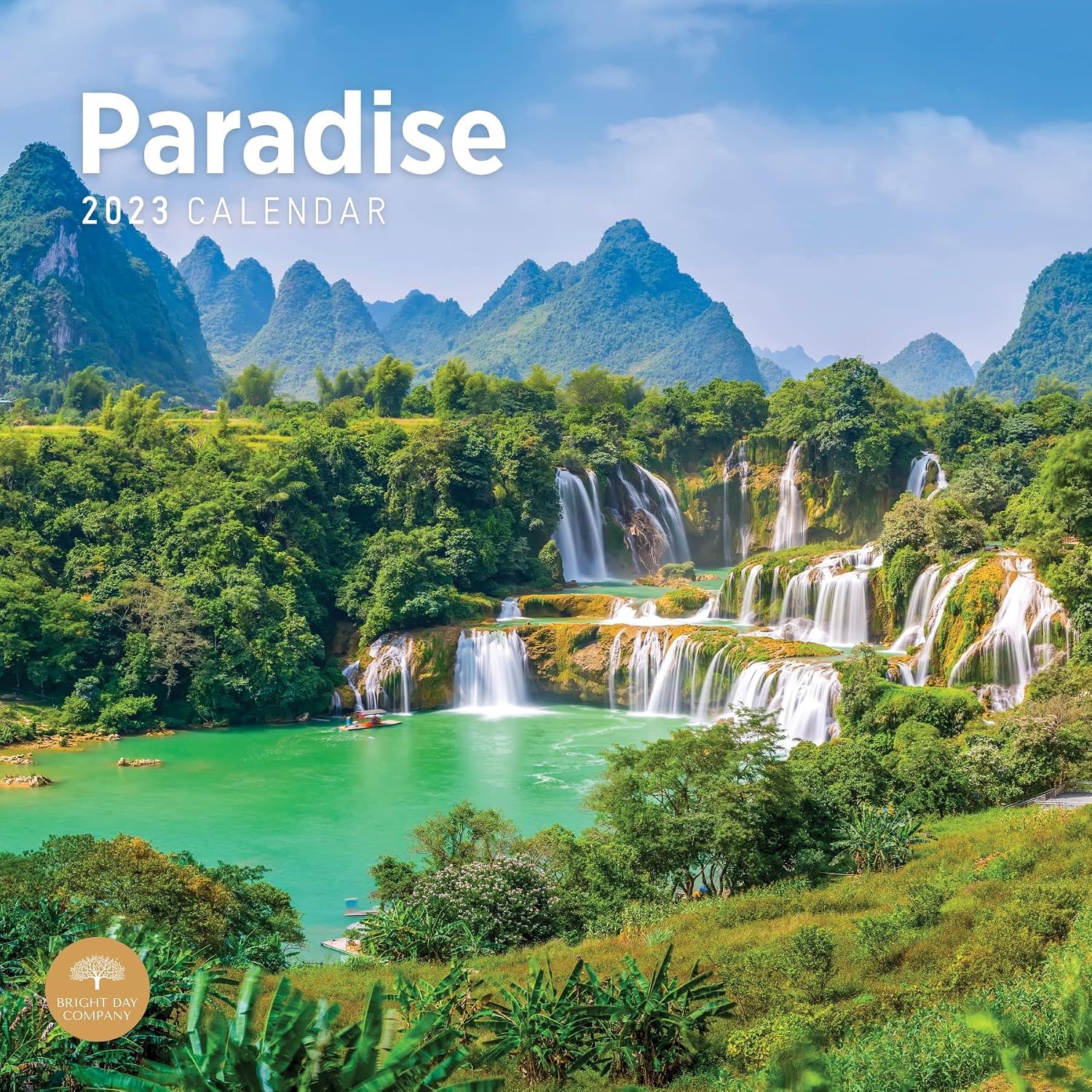 2023 Paradise Wall Calendar by Bright Day, 12x12 Inch