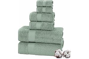 TEXTILOM 100% Turkish Cotton Sage Sage Towels