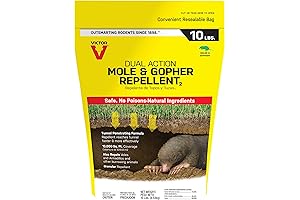 Victor M7002-2 Outdoor Mole & Vole Repellent with Castor Oil Granules