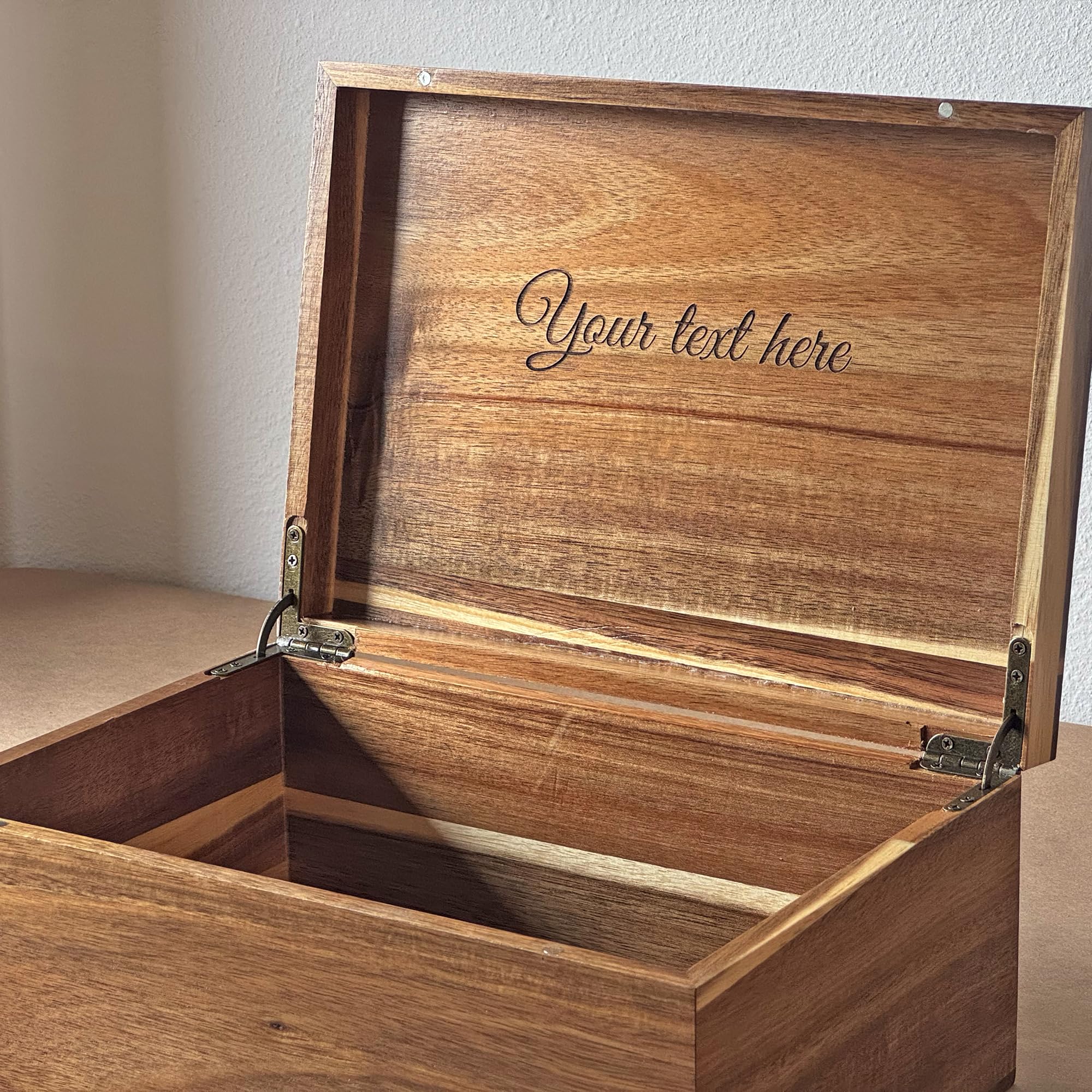 Scatola dei ricordi da viaggio – La nostra scatola dei ricordi dell'avventura, regalo personalizzato per coppie, in legno di bambù, per coppie, per conservare biglietti, regali di San Valentino, 28 x
