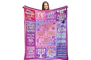 Cheerleading Gifts Cheerleading Blanket for Girls and Women