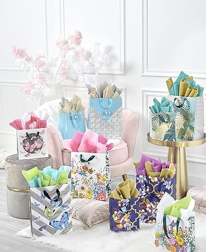 Miniatura 7 de Papyrus 4 hojas de papel de seda dorado para cumpleaños, manualidades, bricolaje y más