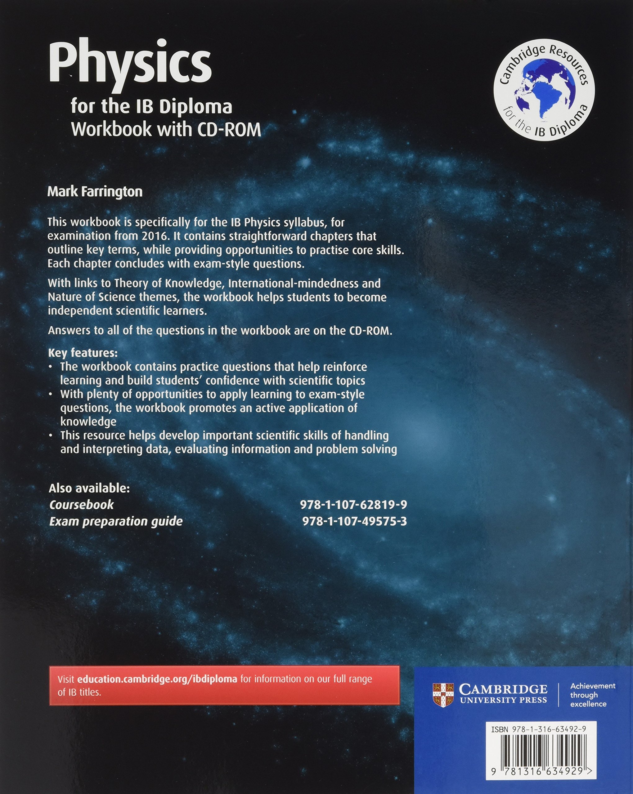 Physics for the IB Diploma Workbook with CD-ROM