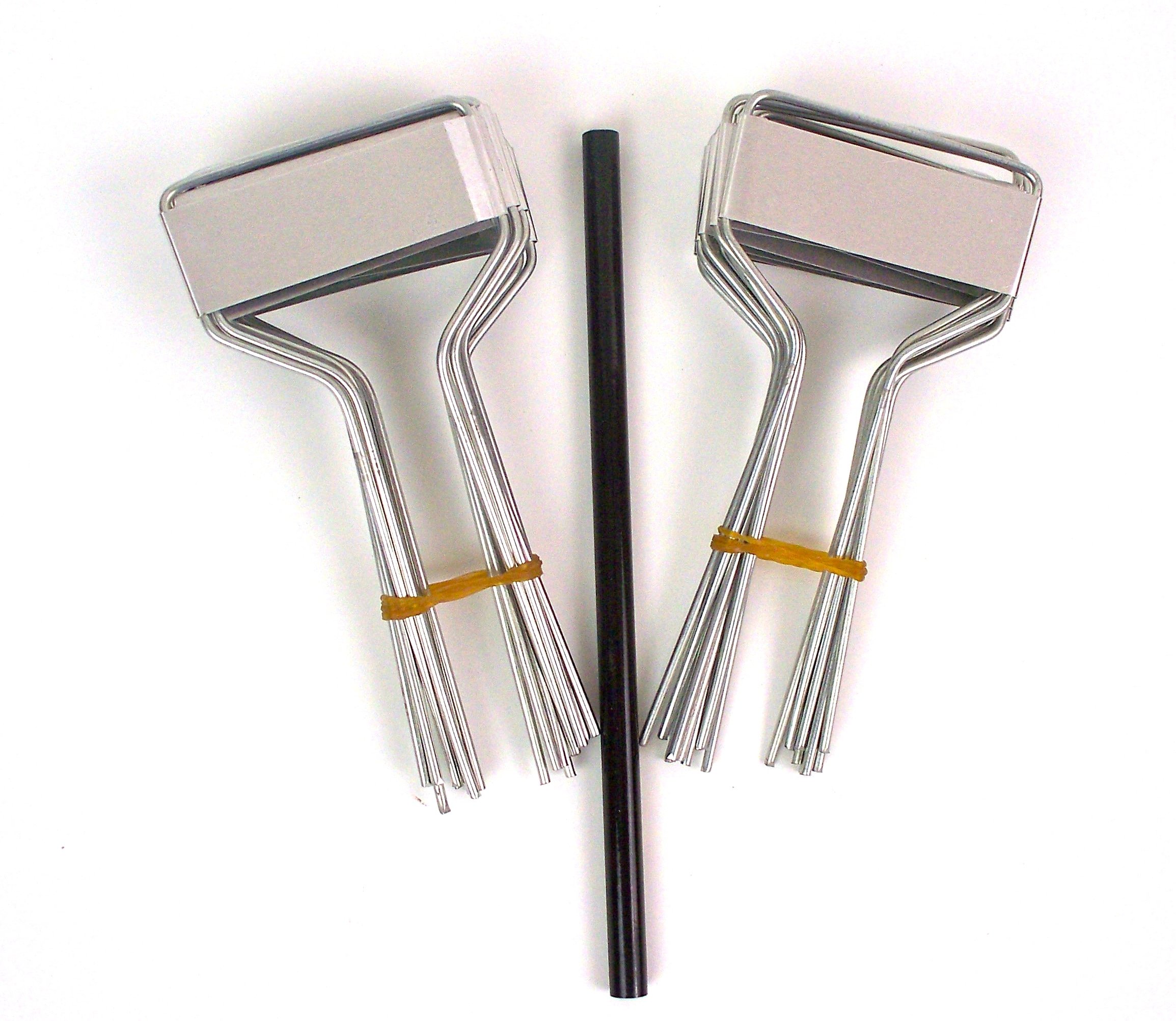 Bosmere Small-Faced Zinc Metal Plant Marker with Carbon Pencil, 5" High (Pack of 20)