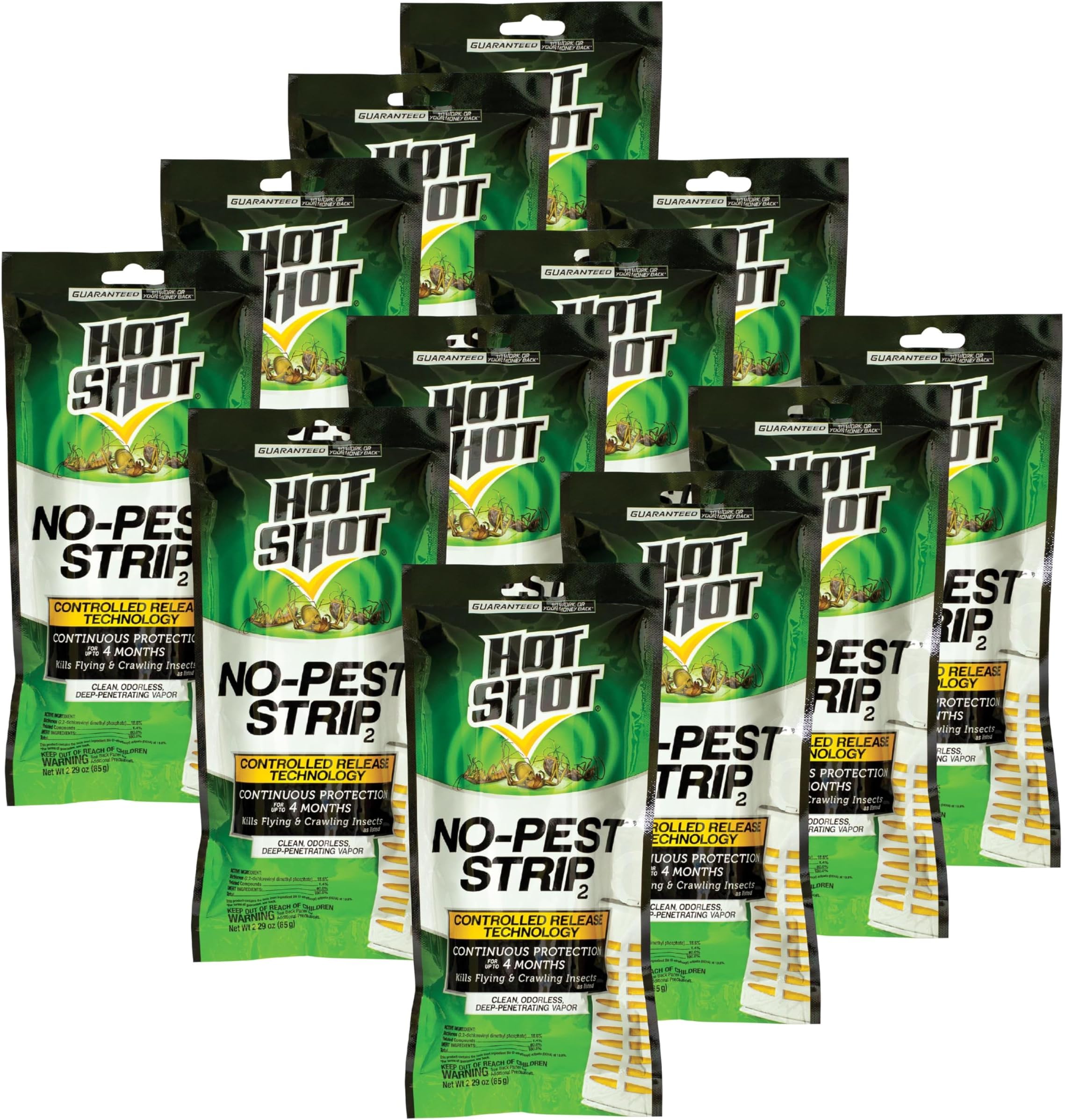 No-Pest Strip, Penetrating Odorless Vapor, 1-Count, 12-Pack