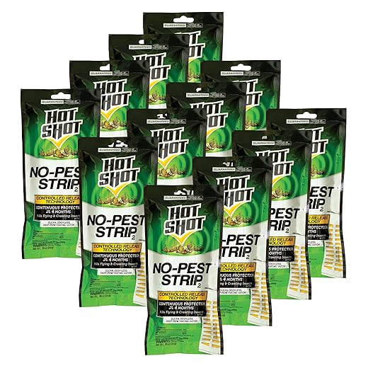 Hot Shot No-Pest Strip, Kills Flying And Crawling Insects, Penetrating Vapor, Pack of 12