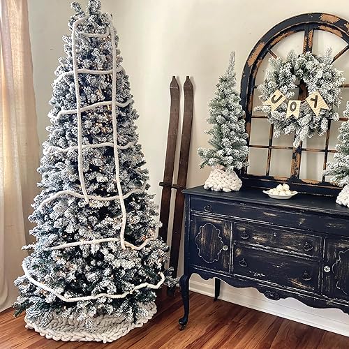 Miniatura 3 de Fraser Hill Farm Árbol de Navidad de pino de Alaska preiluminado de 7.5 pies, luces LED blancas cálidas, FFAF075-5SN