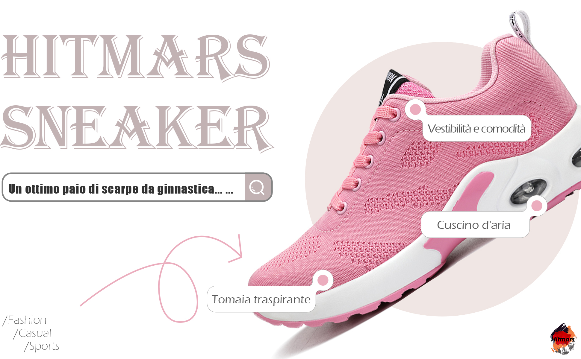 Scarpe Ginnastica Hitmars Donna Con Cuscino D'Aria - Taglie EU36-42, Leggere E Traspiranti - Foto 8