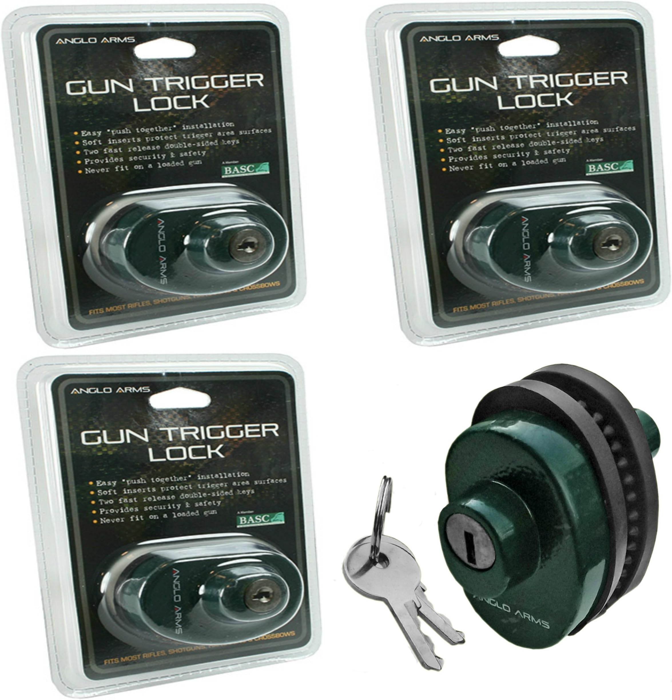 Anglo Arms Trigger Lock - Green, One Size
