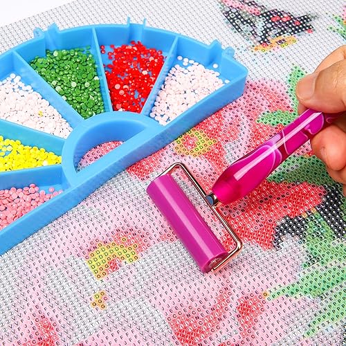 Miniatura 52 de RovyFota Bolígrafo de pintura de diamante, resina, azul, 5D, herramientas de pintura de diamante, hobby