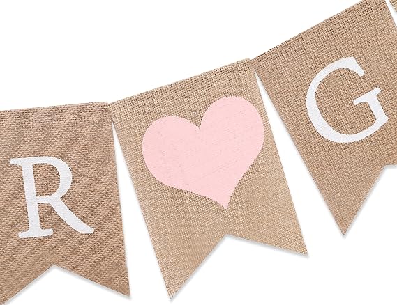 Boy or Girl Burlap Banner - Rustic Gender Reveal Banner, Baby Shower Decorations