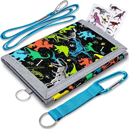 Miniatura 2 de CDYJLDY Billetera para niños y niñas de 4 a 16 años, billetera para niños pequeños, cartera juvenil con cordón de bolsillo con cremallera y