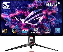 ASUS ROG Swift 32” 4K OLED Gaming Monitor (PG32UCDP) - WO…