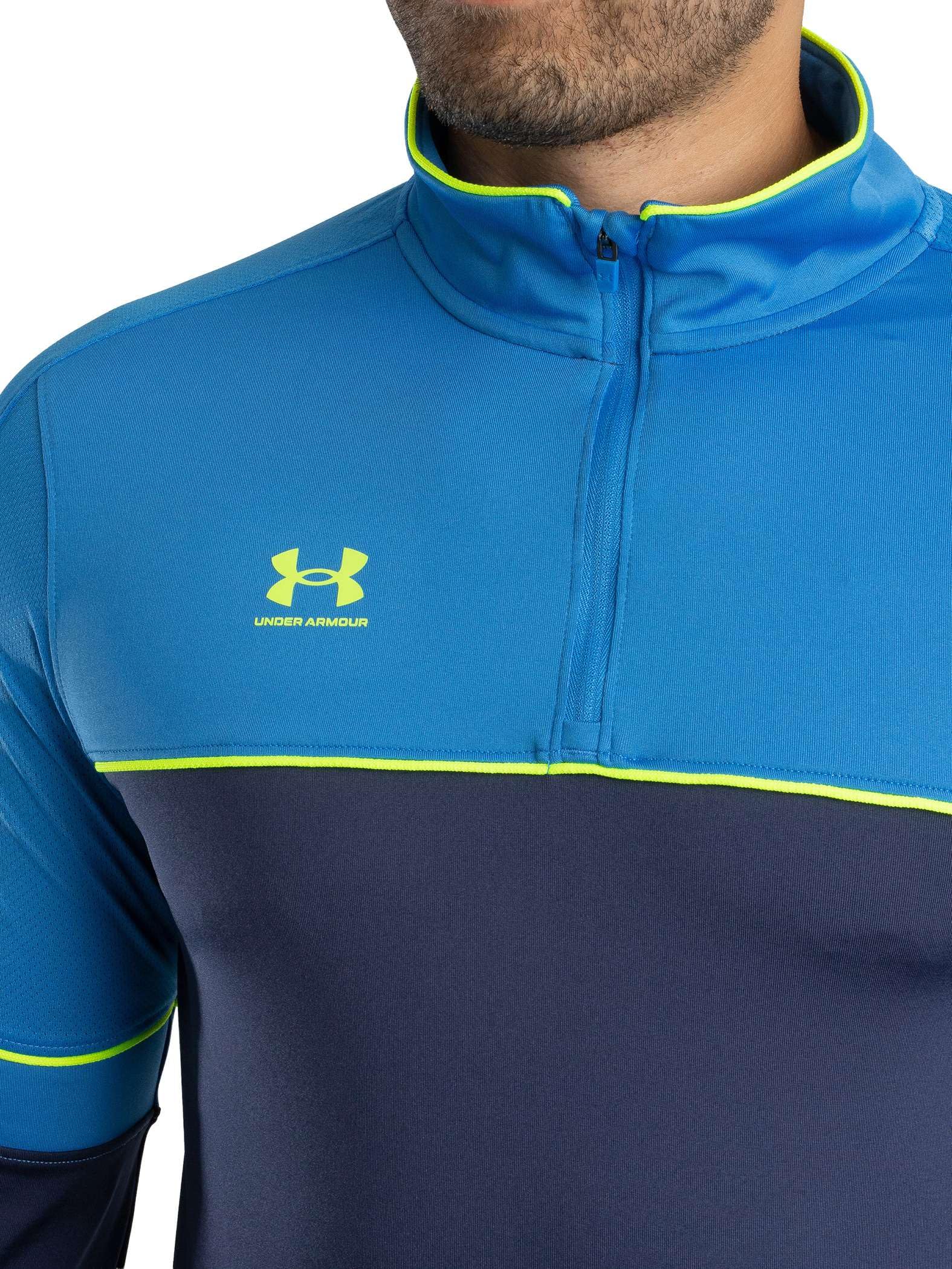 Under Armour Hombre Chaqueta De Entrenamiento Challenger Con Cremallera De 1/4, Grey