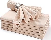 Vista 9 de Life By Cotton Juego de 12 servilletas de tela 100% algodón puro de 18 x 18 pulgadas, servilletas de boda, lavables a máquina, servilletas de Beige