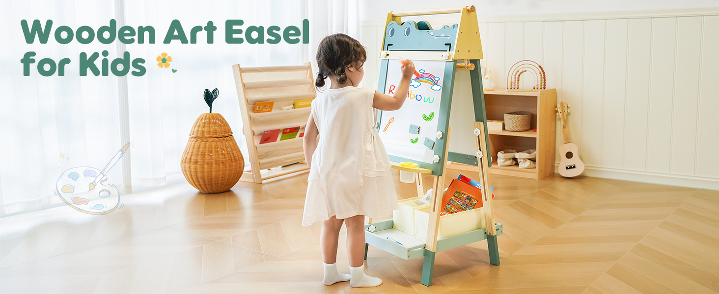 Amazon.com: ROBOTIME Alligator Easel for Kids - 3-in-1 Adjustable