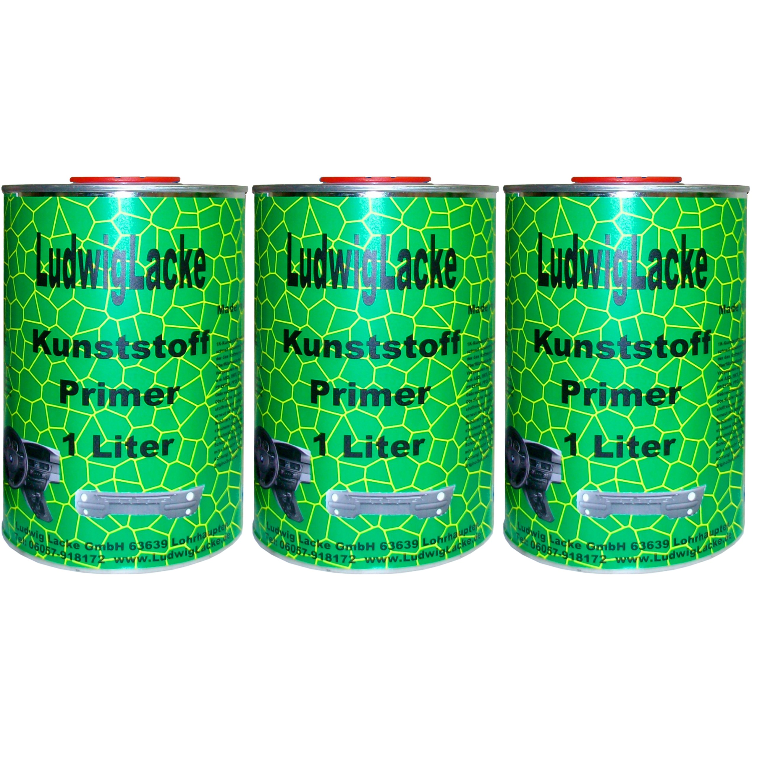 LudwigLacke 3 Liter Kunststoffprimer Haftvermittler für Kunstoffe am Auto