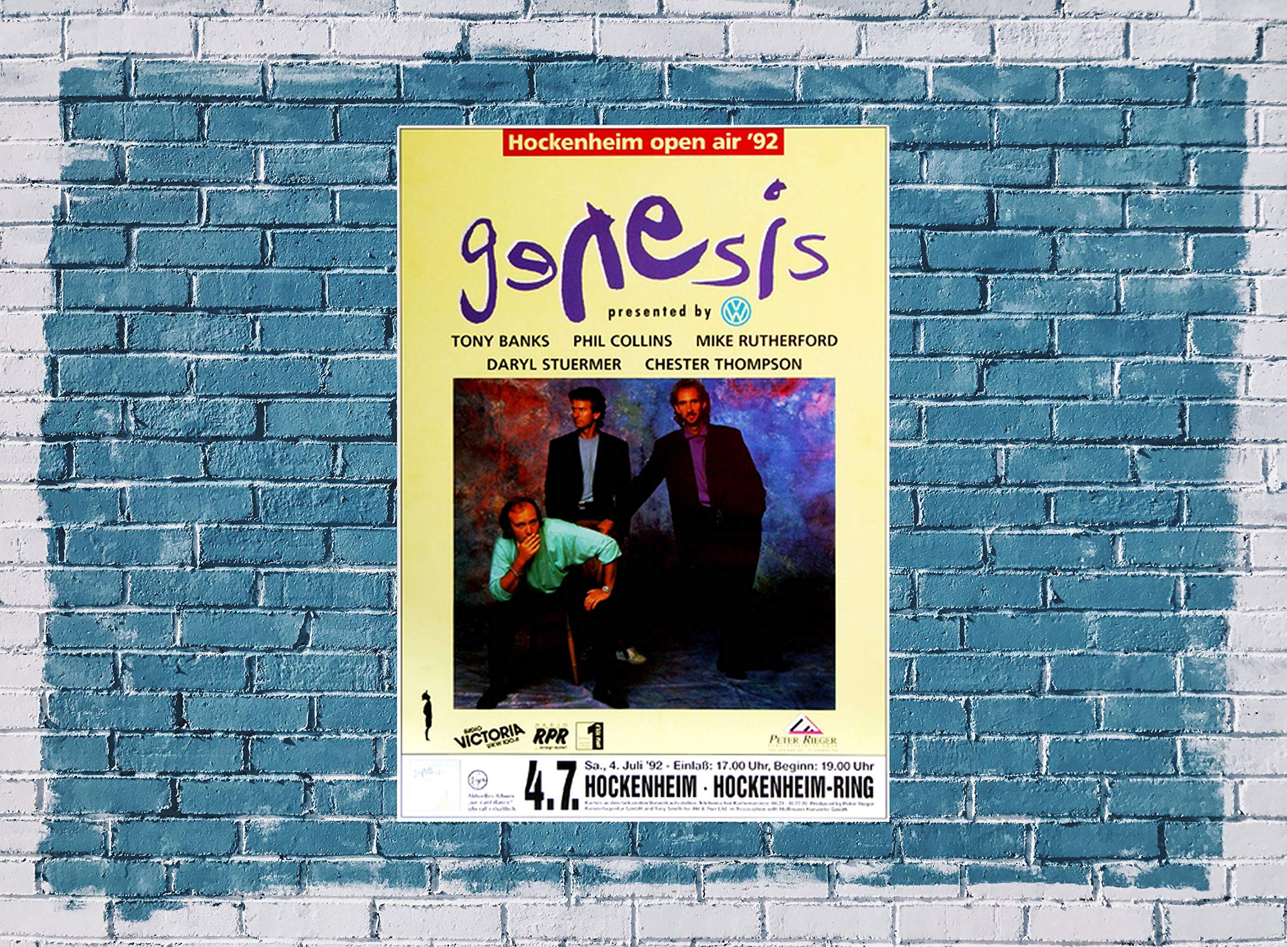 Genesis - We Cant Dance, Hockenheimring 1992 » Konzertplakat/Premium Poster | Live Konzert Veranstaltung | DIN A1 «